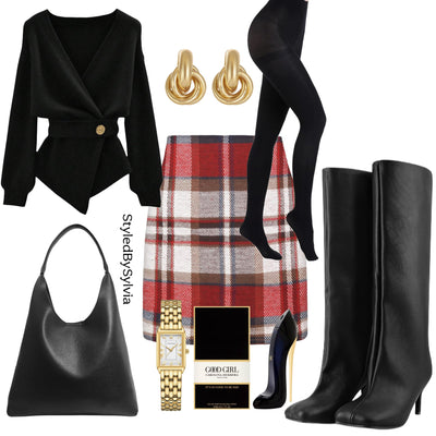 BLACK WITH A TOUCH OF PLAID (all links are down under the photo)