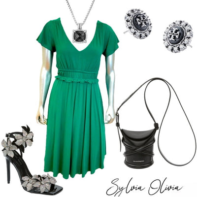 LOTS OF SPARKLE + GREEN | SHOP THE LOOK! 👀