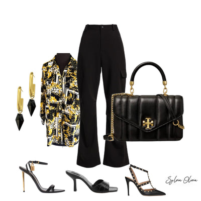 BLACK & GOLD VERSACE “LIKE” | SHOP THE LOOK