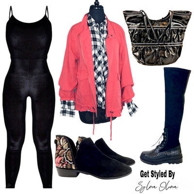 GARNET ROSE & BLACK FASHION MOOD BOARD | SHOP THE LOOK